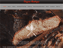 Tablet Screenshot of diggersbbq.com